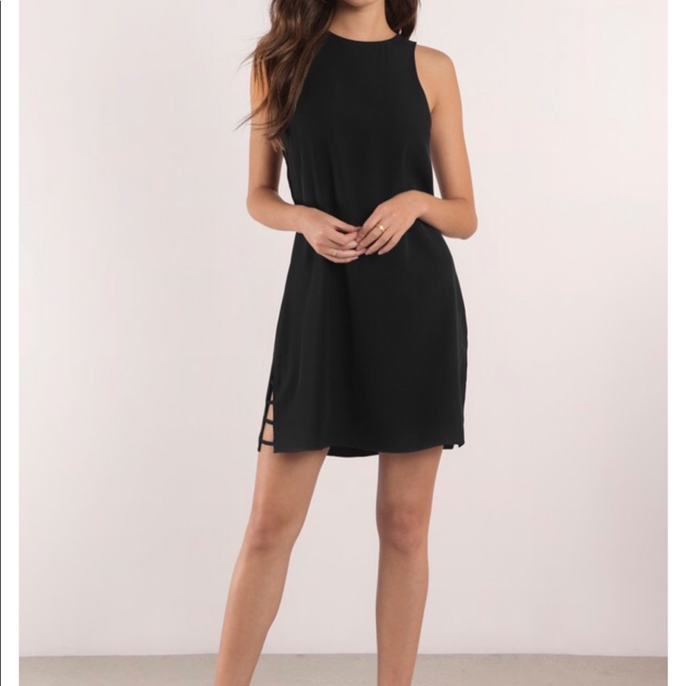 Tobi Dakota black shift dress size small NWT